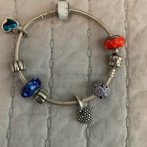 Pandora bracelet and charms!